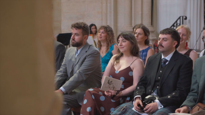 A beloved family dog captured during a Portugal wedding